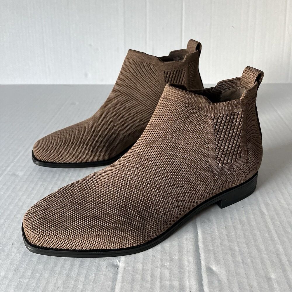 Vivaia Ryan Pro Square Toe Water Repellent Slip On Chelsea Boots Low Heel 39.5 - Picture 2 of 15